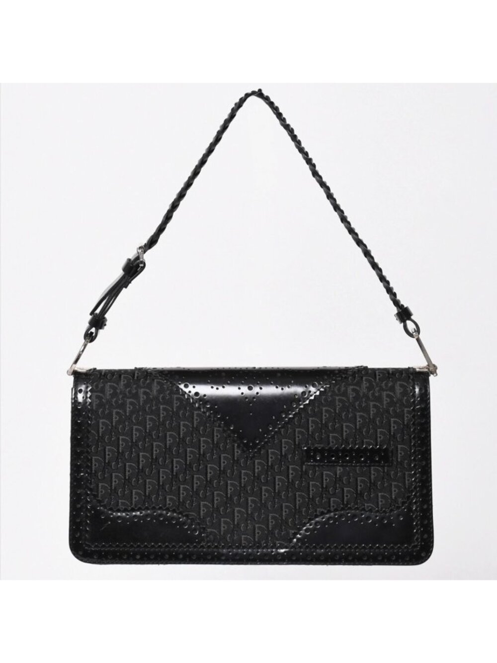 Dior Jacquard Trotter Pattern Bag Cotton Canvas